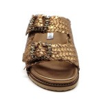 INUOVO slipper goud tressé 395010